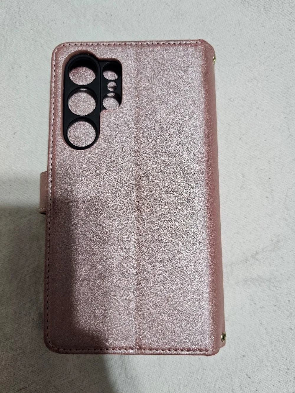 Rose Gold Wallet Style Phone Case for Samsung Galaxy S23 Ultra
